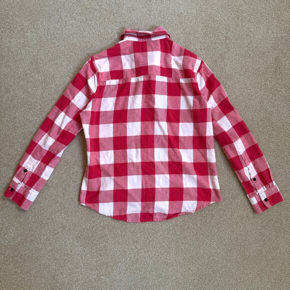 Pact Plaid Cotton Fireside Flannel Button-Down Shirt Womens Medium - Picture 5 of 5